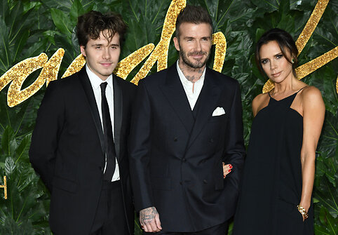 Brooklynas Beckhamas, Davidas Beckhamas, Victoria Beckham