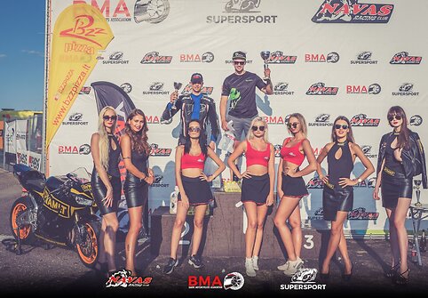 Supersport klasės prizininkai Paulius Lubas Mantas Urmonas