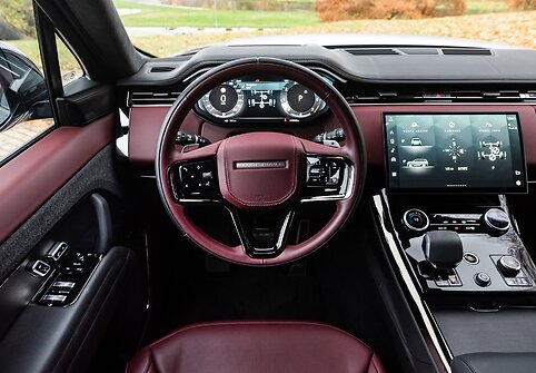Range Rover Sport interjeras 