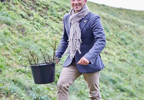 Planting trees as a celebration