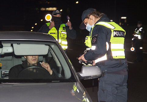 Akimirka i&scaron; vykusio policijos reido