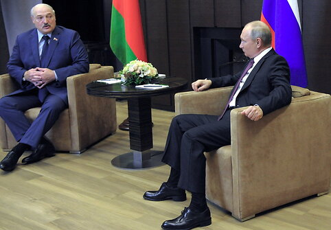 Vladimiro Putino ir Aliaksandro Luka&scaron;enkos susitikimas Sočyje