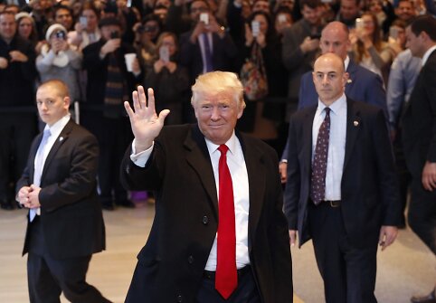 Donaldas Trumpas dienra&scaron;čio &bdquo;The New York Times&ldquo; redakcijoje