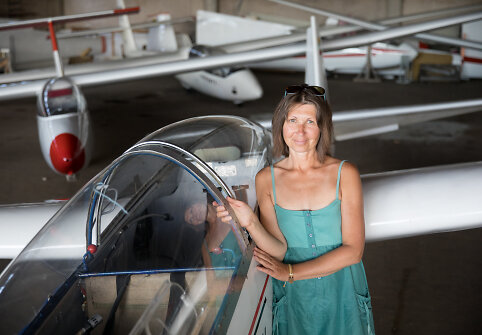 Paluknio aerodromo vadovė Dalia Vainienė