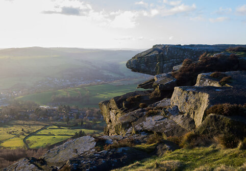 Curbar Edge uola