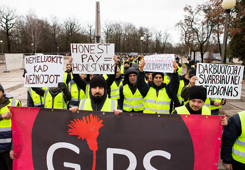 Solidarumo eitynės su darbuotojais i&scaron; Turkijos