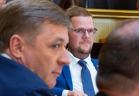 Ramūnas Karbauskis ir Justas Džiugelis