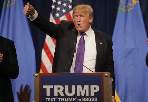 Trumpas laimėjo balsavimą respublikonų sueigose Nevadoje