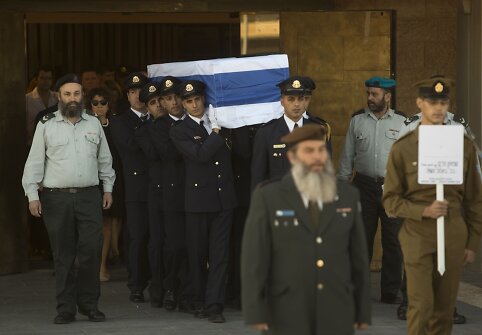 Shimono Pereso laidotuvių ceremonija Izraelyje