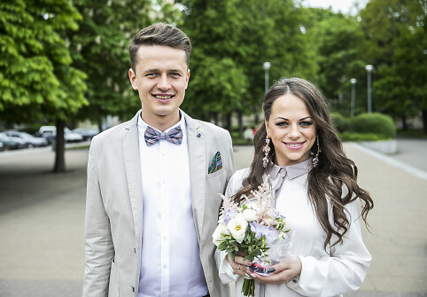 Ineta Puzaraitė ir Ąžuolas Žvagulis