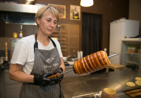 Ką tik i&scaron;keptas &bdquo;chimney cake&ldquo;