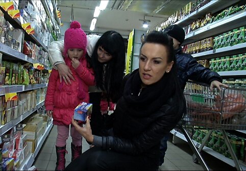 Katažina Zvonkuvienė &bdquo;Maisto banko&ldquo; akcijoje