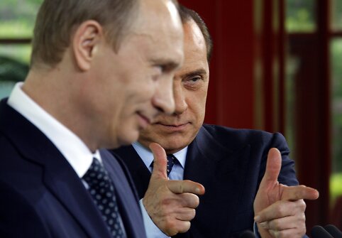 V. Putinas ir S. Berlusconi
