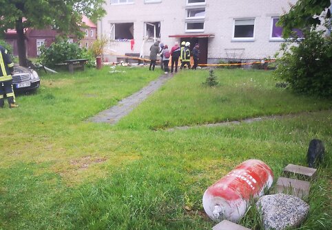 Rusnėje, Šilutės gatvėje esančiame name, sprogo dujų balionas.