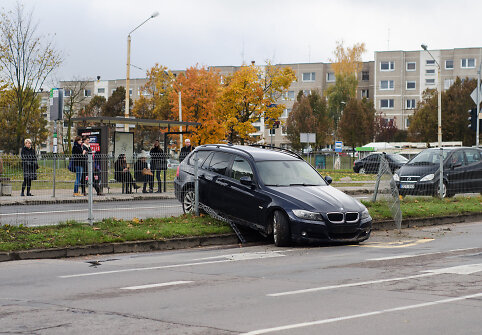 Avarija Justini&scaron;kių ir Rygos gatvių sankryžoje