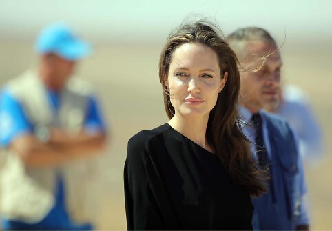 Angelina Jolie pabėgėlių stovykloje Sirijoje