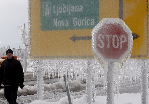 Slovėnija &ndash; ledo gniaužtuose.