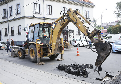 Vandentiekio avarija Subačiaus gatvėje