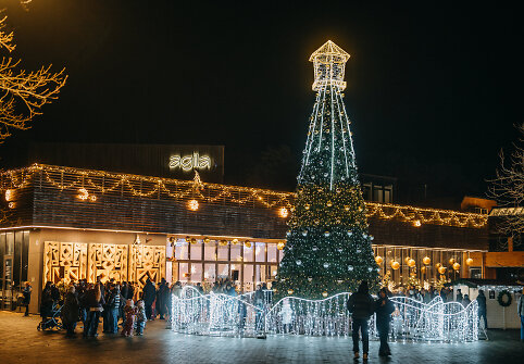 Nidos Kalėdų eglės įžiebimas
