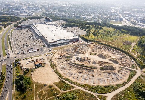 Nacionalinio stadiono statybų ir griovimo eiga