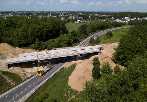 Remontuojamas viadukas Galvės gatvėje, kelyje Vilnius-Trakai