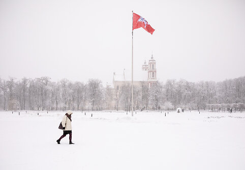 Vilnių užklojęs gausus sniegas