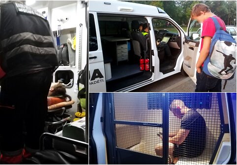 Naktinis pasivažinėjimas su Kauno policijos pareigūnais