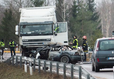Avarija kelyje Prienai&ndash;Auk&scaron;tadvaris
