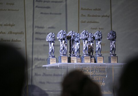 Šv. Kristoforo statulėlės įteikimo akimirka