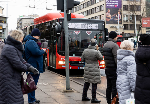 Vilniuje &ndash; vie&scaron;ojo transporto vairuotojų streikas