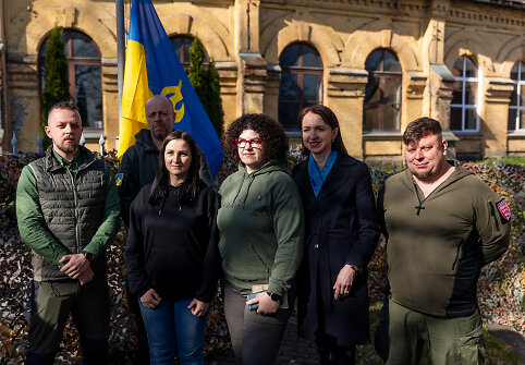 Į Ukrainą vykstančių Lietuvos medikų i&scaron;lydėjimas