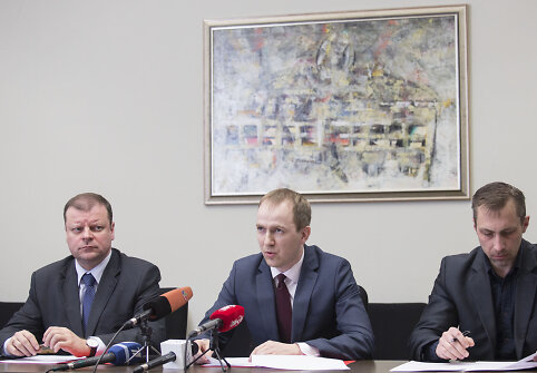 Saulius Skvernelis, Evaldas Serbenta ir Tomas Beržinskas
