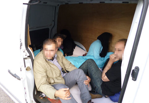 Sulaikyti nelegalūs migrantai