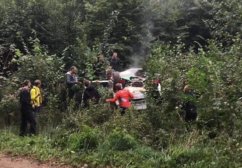 Avarija ketvirtajame &bdquo;Rally Elektrėnai&ldquo; greičio ruože