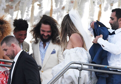Heidi Klum ir Tomo Kaulitzo vestuvių akimirka