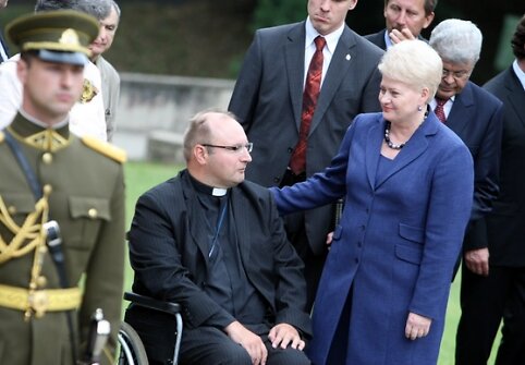 Tomas &Scaron;ernas ir Dalia Grybauskaitė