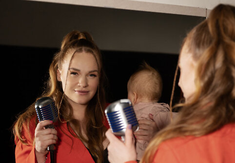 Donata Virbilaitė su dukra Gabija