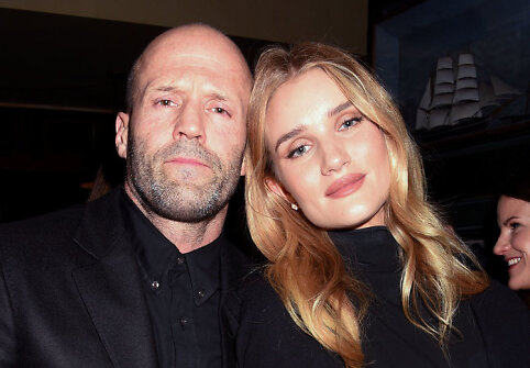 Jasonas Stathamas ir Rosie Huntington-Whiteley