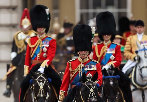 &bdquo;Trooping the Colour&ldquo; paradas, žymintis oficialų karaliaus Charleso III gimtadienį