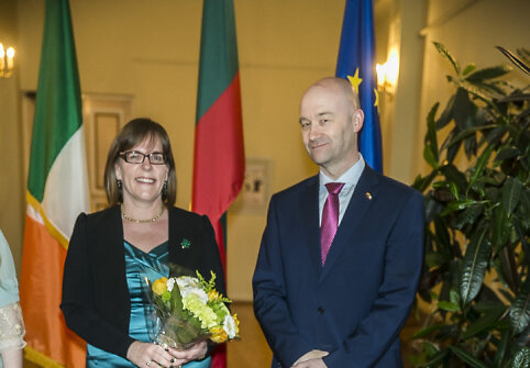 Airijos ambasadorius Lietuvoje Davidas Noonas su žmona Cliodhna
