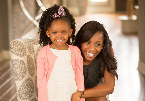 Koi Branscomb su savo mama TaQoya Branscomb