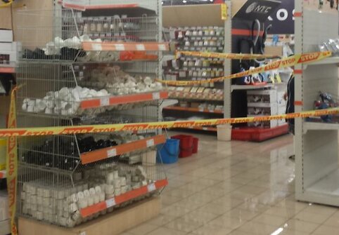 Apsemtas prekybos centras „Banginis“