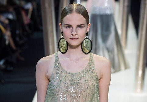 Kristina Petrošiūtė „Giorgio Armani“ kolekcijos pristatyme