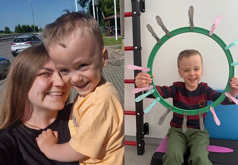 Jonas ir jo mama Viktorija Duoblienė