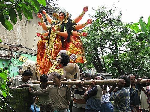 Kallol Lahiri nuotr. / Deivės Durga Puja šventė Kalkutoje, Indija