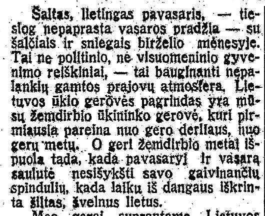 epaveldas.lt nuotr. /Straipsnis 1928 m. birželio 8 d. „Lietuvos aide“