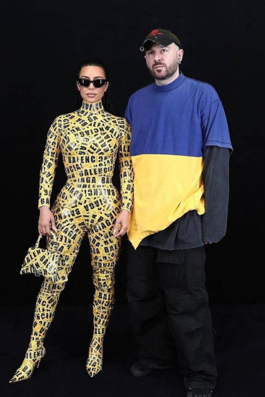 Kim Kardashian ir Demna Gvasalia / „Instagram“ nuotr.