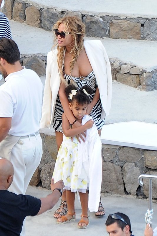 Beyonce su dukra Blue Ivy Italijoje