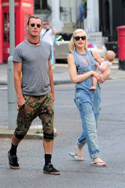 Gwen Stefani ir Gavinas Rossdale'as su sūnumi Apollo 