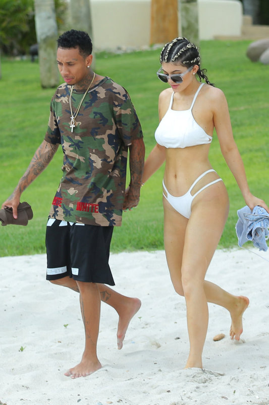 Kylie Jenner ir Tyga Meksikoje